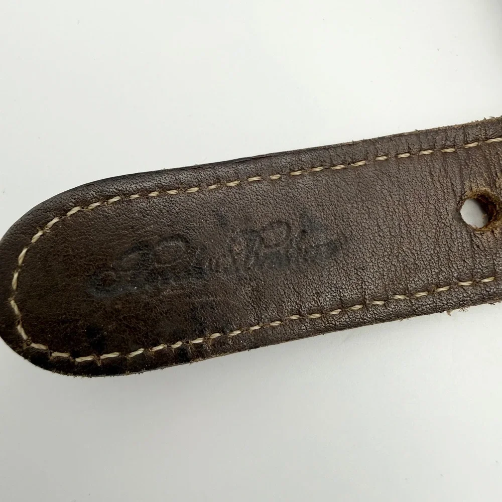 Brooks Brothers Braided Jute Rope Leather Belt Mens 38 Nautical Preppy Classic
